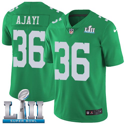 Men Philadelphia Eagles #36 Ajayi Dark green Limited 2018 Super Bowl NFL Jerseys->->NFL Jersey